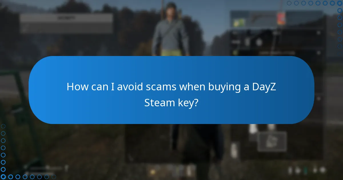 How can I avoid scams when buying a DayZ Steam key?