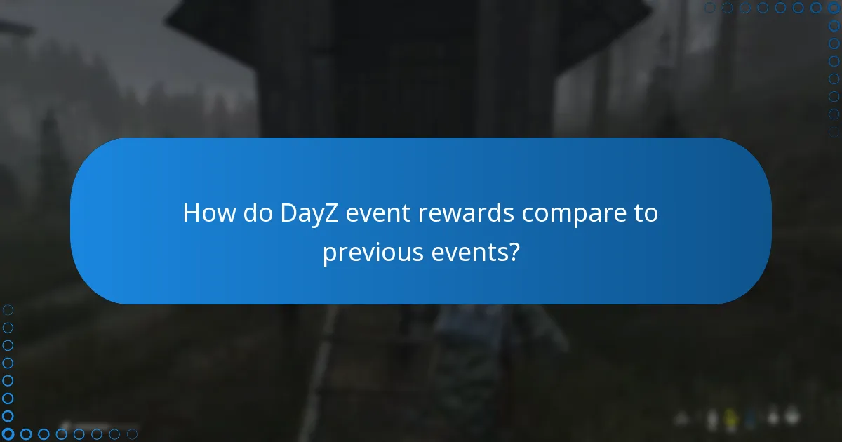 How do DayZ event rewards compare to previous events?
