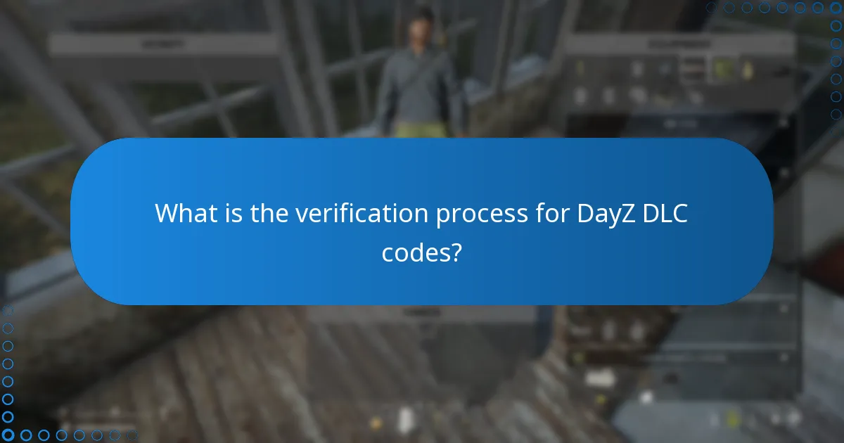 What is the verification process for DayZ DLC codes?