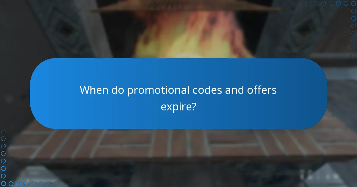 When do promotional codes and offers expire?