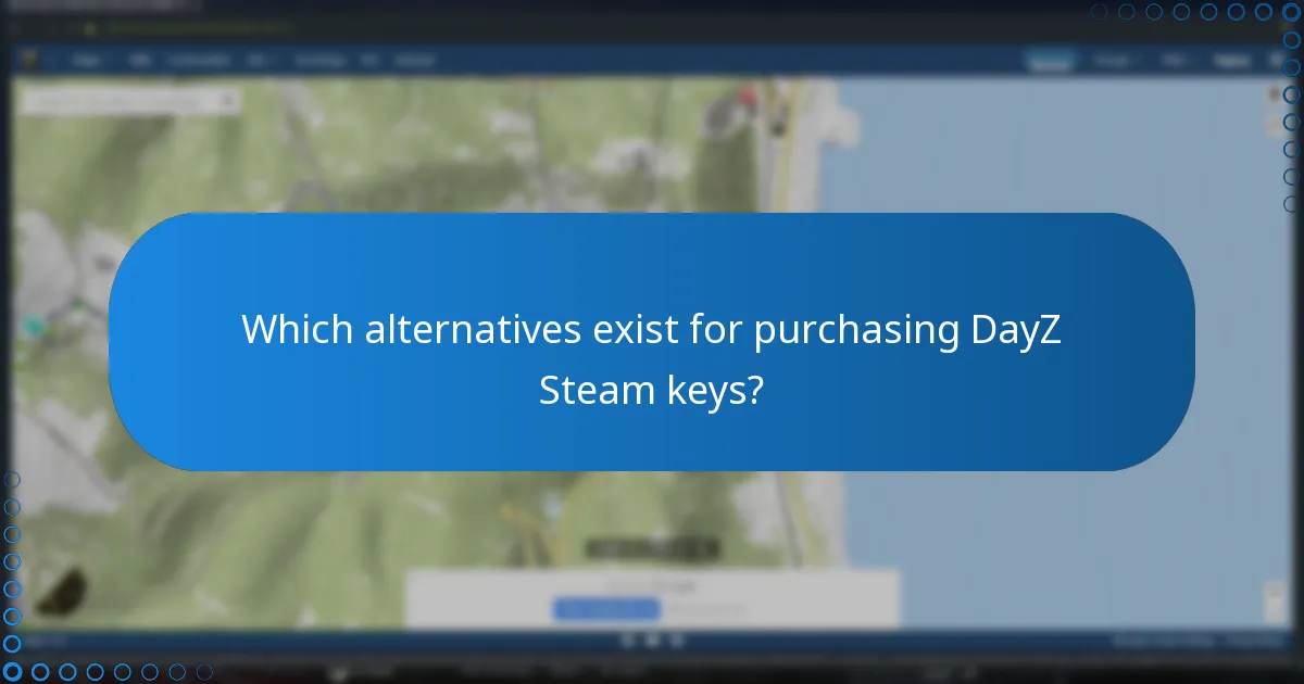 Which alternatives exist for purchasing DayZ Steam keys?