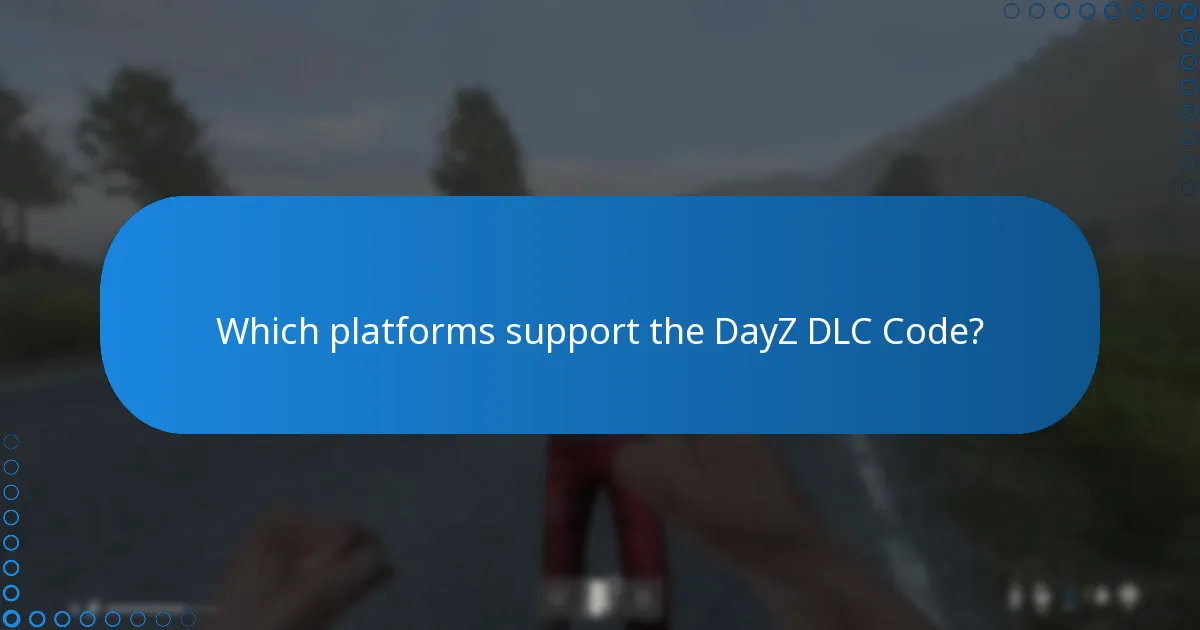 Which platforms support the DayZ DLC Code?